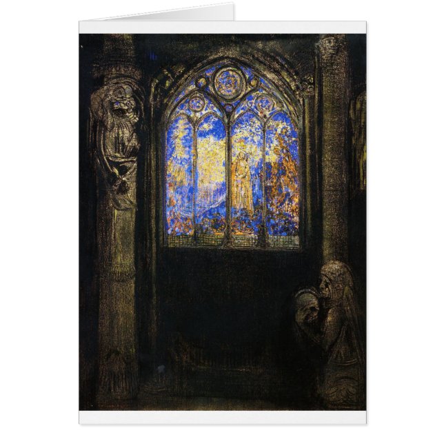 Stained Glass Window by Odilon Redon (Front)