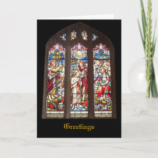 Stained Glass Window Christmas Card
