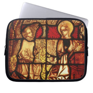 Stained glass window depicting the Annunciation, G Laptop Sleeve