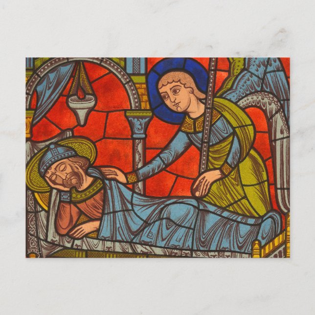 Stained Glass Window from Chartres Cathedral Postcard (Front)