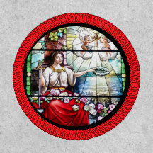 Stained Glass Window Illustrated Religious Church