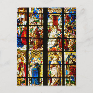 Stained Glass Window in Cologne Cathedral, Germany Postcard