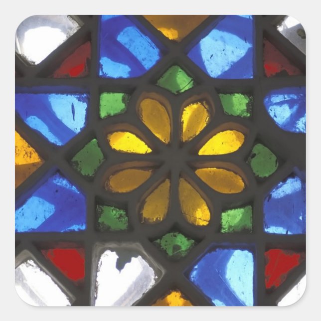 Stained glass window inside the National Square Sticker (Front)