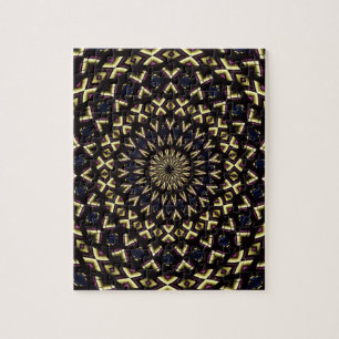 Stained Glass Window Kaleidoscope 11 Jigsaw Puzzle