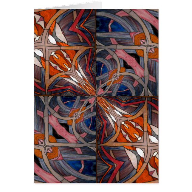 Stained Glass Window Kaleidoscope 18 (Front)