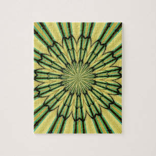 Stained Glass Window Kaleidoscope 20 Jigsaw Puzzle