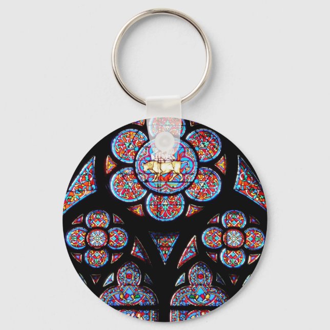Stained Glass Window Keychain (Front)