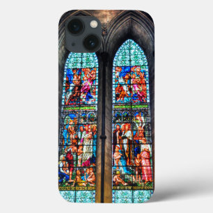 Stained Glass Window, Salisbury Cathedral, UK iPhone 13 Case
