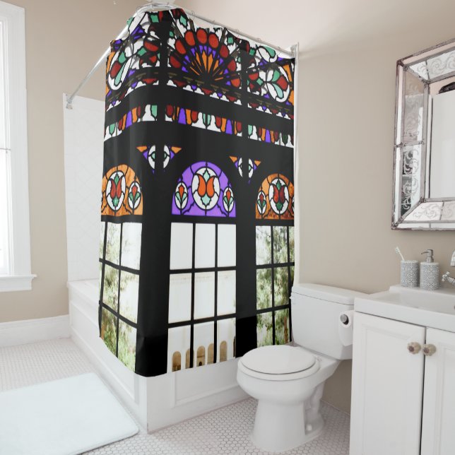 Stained Glass Window  Shower Curtain (In Situ)