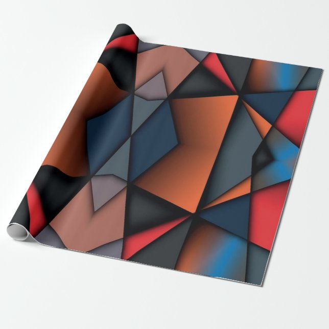 Stained Glass Wrapping Paper (Unrolled)