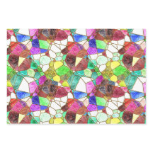 Stained Glass wrapping Paper Sheets