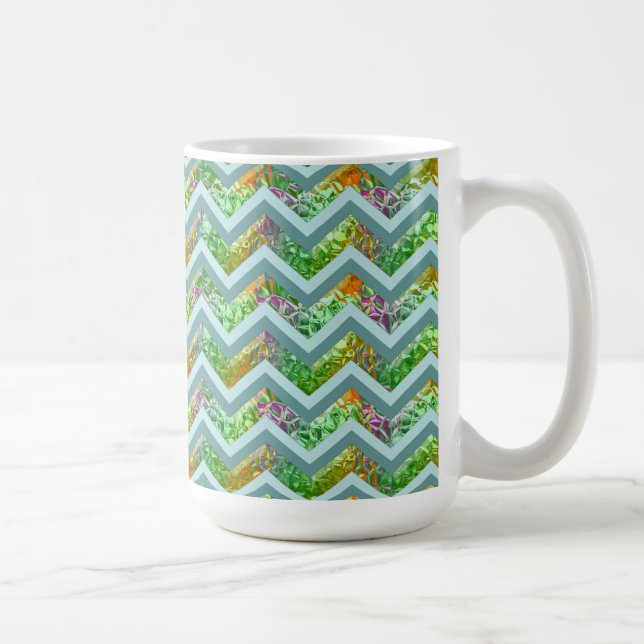 Stained Glass ZigZag Coffee Mug (Right)