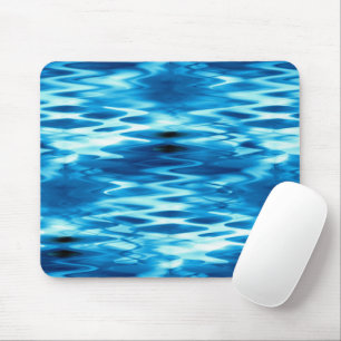 Stained gradient blue forming abstract whirlpool t mouse pad