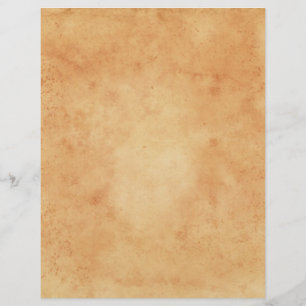 Stained vintage parchment printed scrapbook paper
