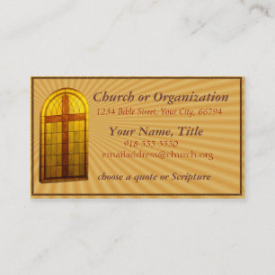 Stainglass Church Window2 Business Card- customise Card