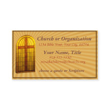 Stainglass Church Window2 Business Card- customise