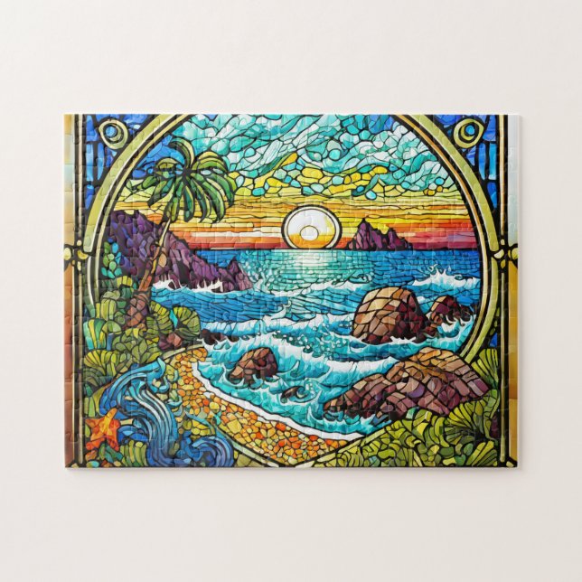 Stainless Ocean Easy Brain Art Puzzles Photo Puzzl (Horizontal)