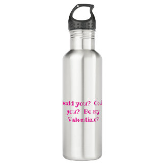 Stainless Steel Be My Valentine Water Bottle