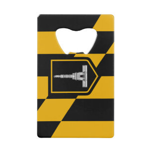 Stainless Steel Bottle Opener flag of Baltimore