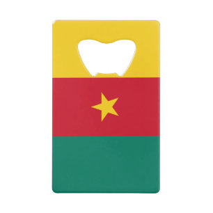 Stainless Steel Bottle Opener flag of Cameroon