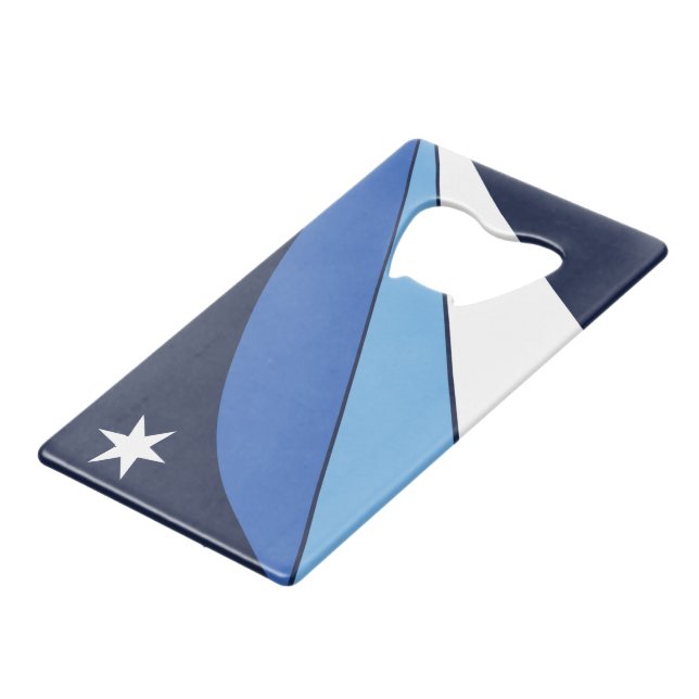 Stainless Steel Bottle Opener flag of Columbia (Back Angled)