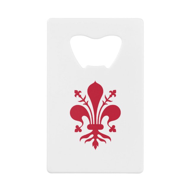 Stainless Steel Bottle Opener flag of Florence (Front)