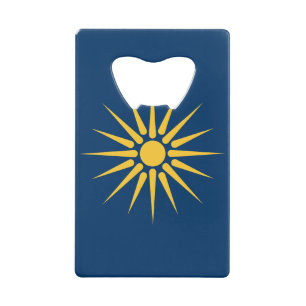 Stainless Steel Bottle Opener flag of Macedonia