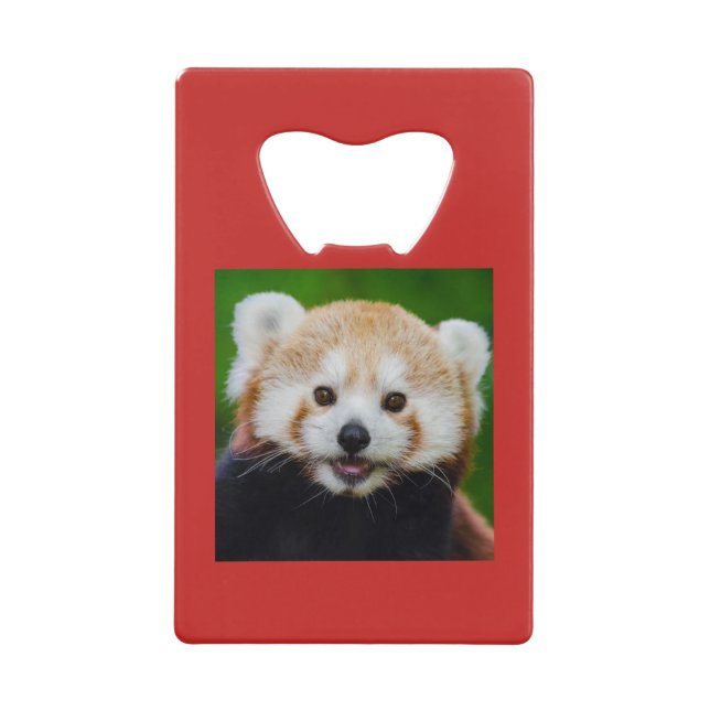 Stainless Steel Bottle Opener RED PANDA/INITIAL (Front)
