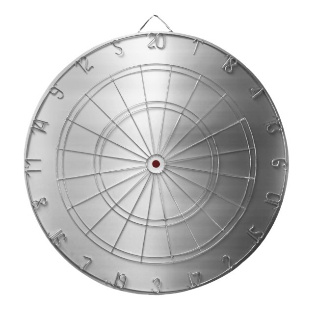 Stainless Steel Metal Look Dartboard (Front)