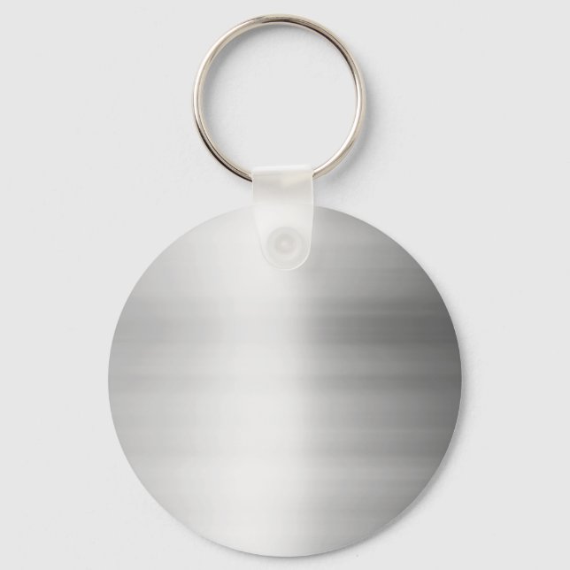Stainless Steel Metal Look Key Ring (Front)