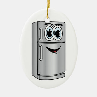 Stainless Steel Refrigerator Cartoon Ceramic Ornament