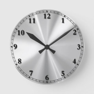 Stainless Steel Round Clock