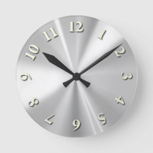 Stainless Steel Round Clock