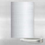 Stainless Steel Silver Metal Look Magnetic Dry Erase Sheet<br><div class="desc">This design may be personalised by choosing the Edit Design option. You may also transfer onto other items. Contact me at colorflowcreations@gmail.com or use the chat option at the top of the page if you wish to have this design on another product or need assistance. See more of my designs...</div>