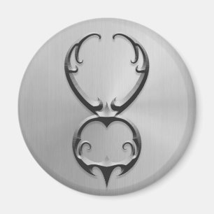 Stainless Steel Taurus Symbol Magnet