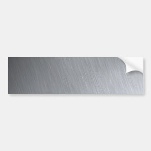 Stainless steel texture with lighting highlights bumper sticker