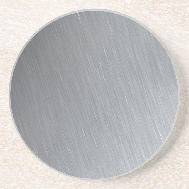 Stainless steel texture with lighting highlights coaster (Front)