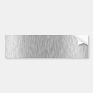 Stainless Steel Textured Bumper Sticker