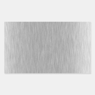 Stainless Steel Textured Rectangular Sticker
