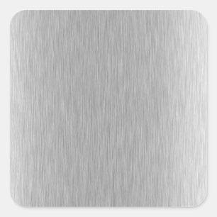 Stainless Steel Textured Square Sticker