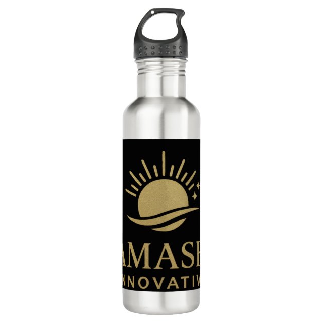 Stainless steel water bottle 24oz customise  (Front)