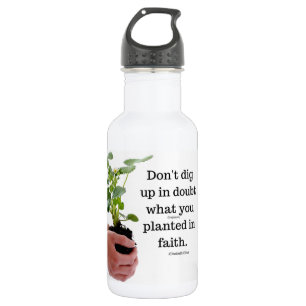 Stainless Steel Water Bottle Planted In Faith
