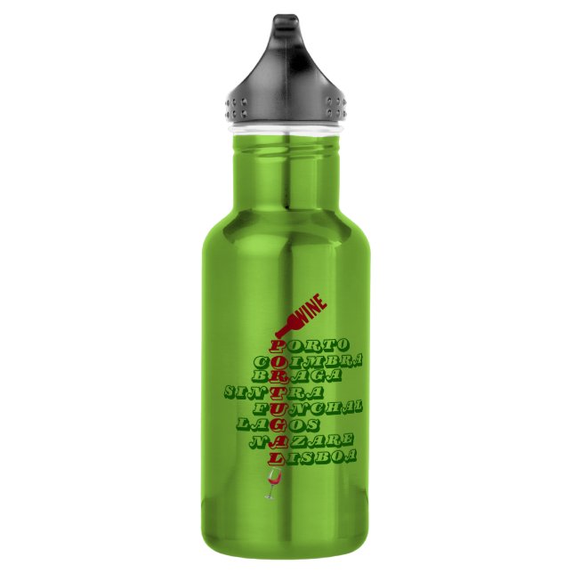 Stainless Steel Water Bottle - Portuguese Wines (Right)