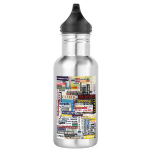 Stainless Steel Water Bottle - Sports Quotes
