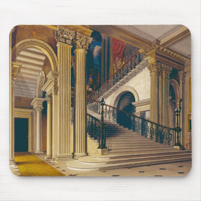 Stair Case, Buckingham House, from 'The History of Mouse Pad (Front)