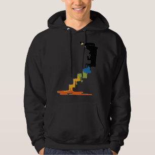 Stair Painter Abstract 024 on Soft Cotton T  Hoodie