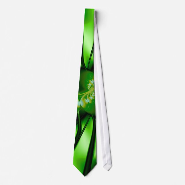 Staircase Abstract Fractal Art Tie (Front)