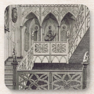 Staircase at Strawberry Hill, engraved by J. Newto Coaster