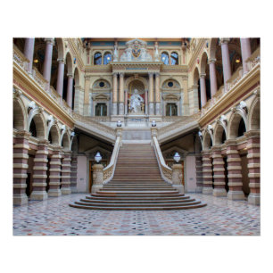 Staircase In Justizpalast, Vienna Austria Poster