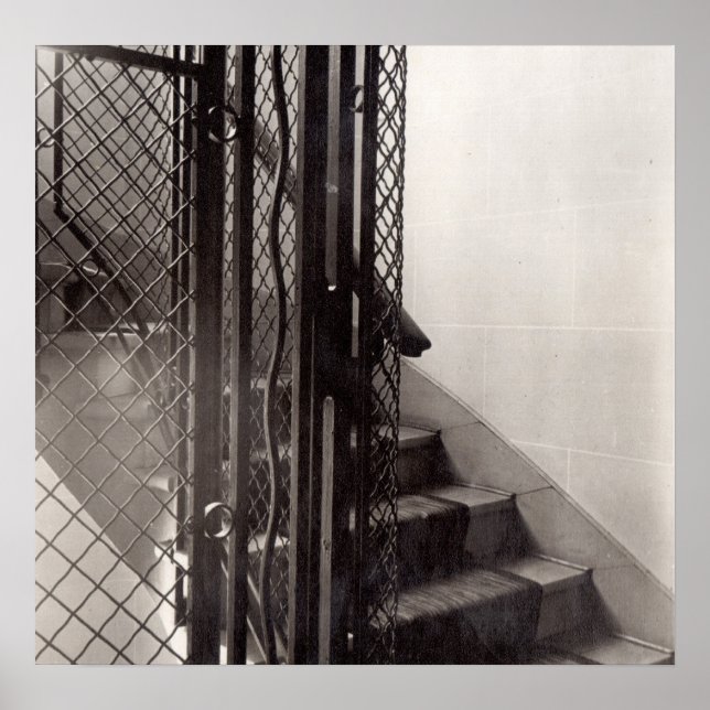 Staircase in the building poster (Front)